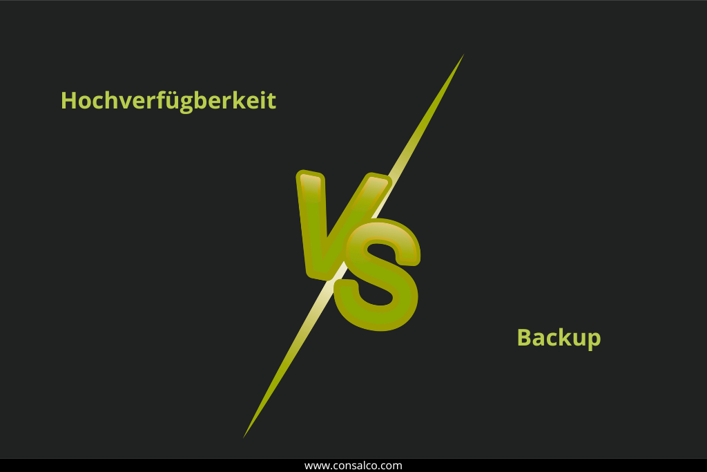 Hochverfügbarkeit vs. Backup